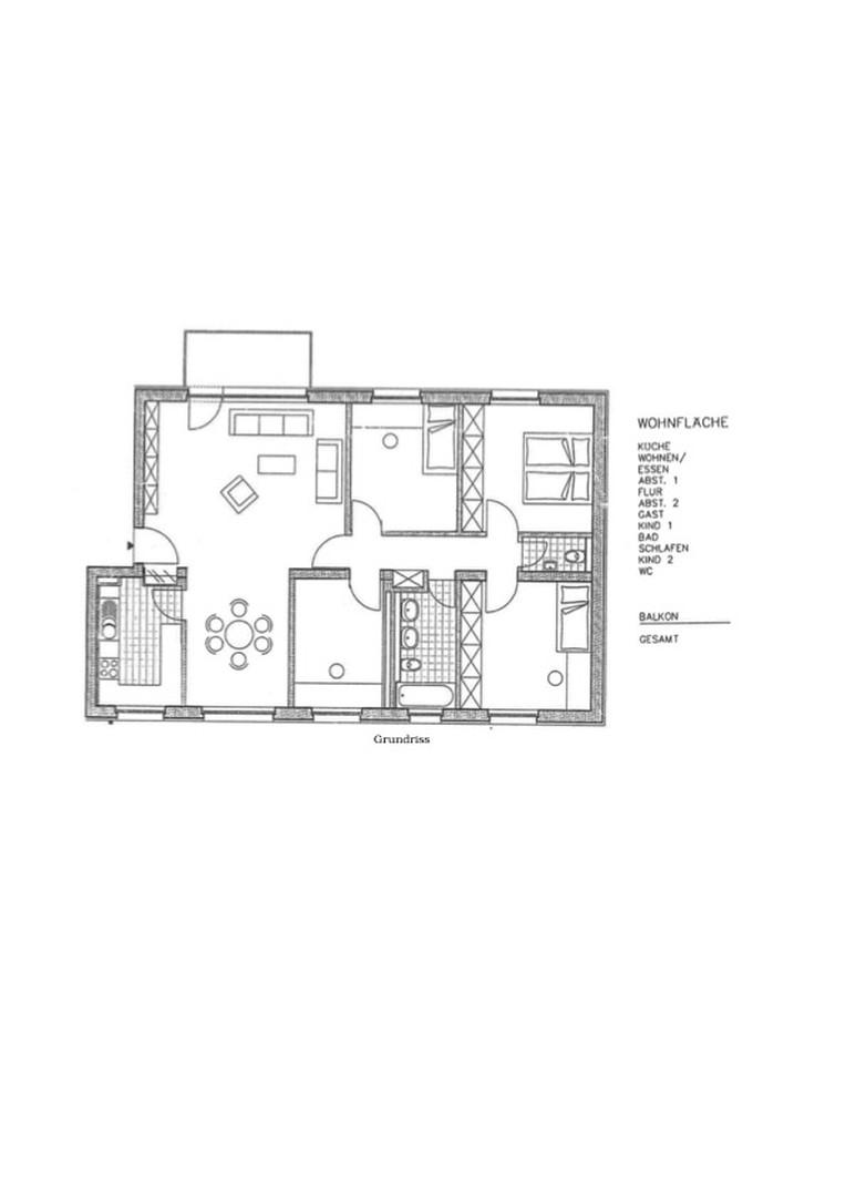 Grundriss 5-Zimmer-Wohnung