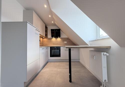 Blick in die Einbauküche