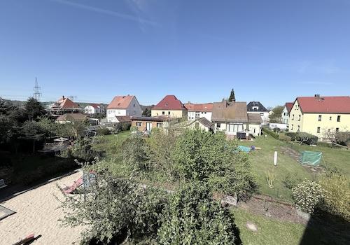 Blick vom Balkon