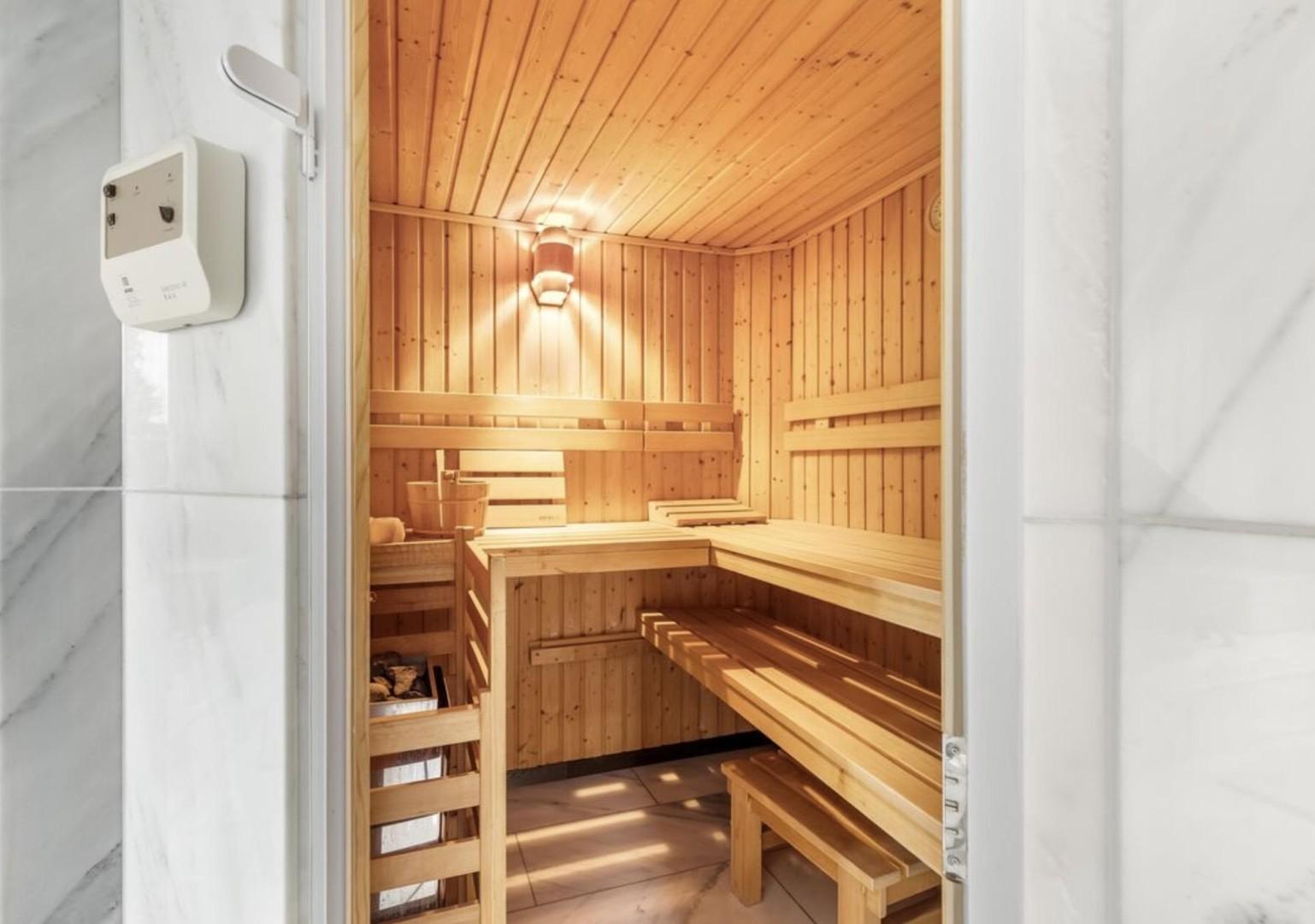 Sauna im Badezimmer OG