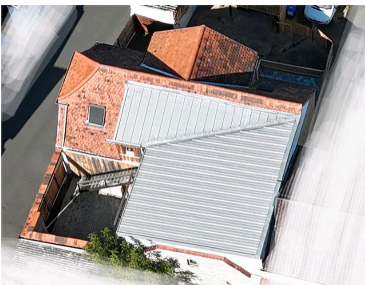 Innenhof/Anbau Luftbild