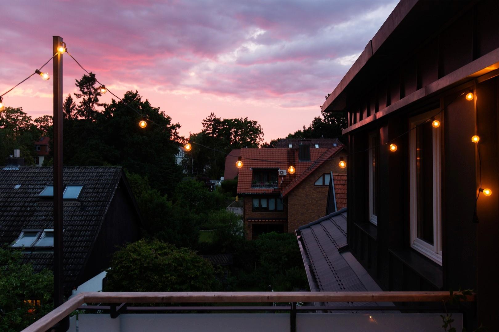 … und auf dem Abendhimmel