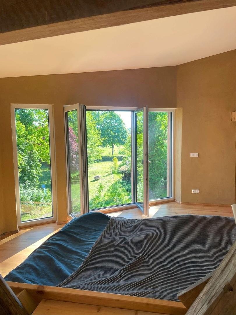 W1 Zimmer 3, Gartenblick