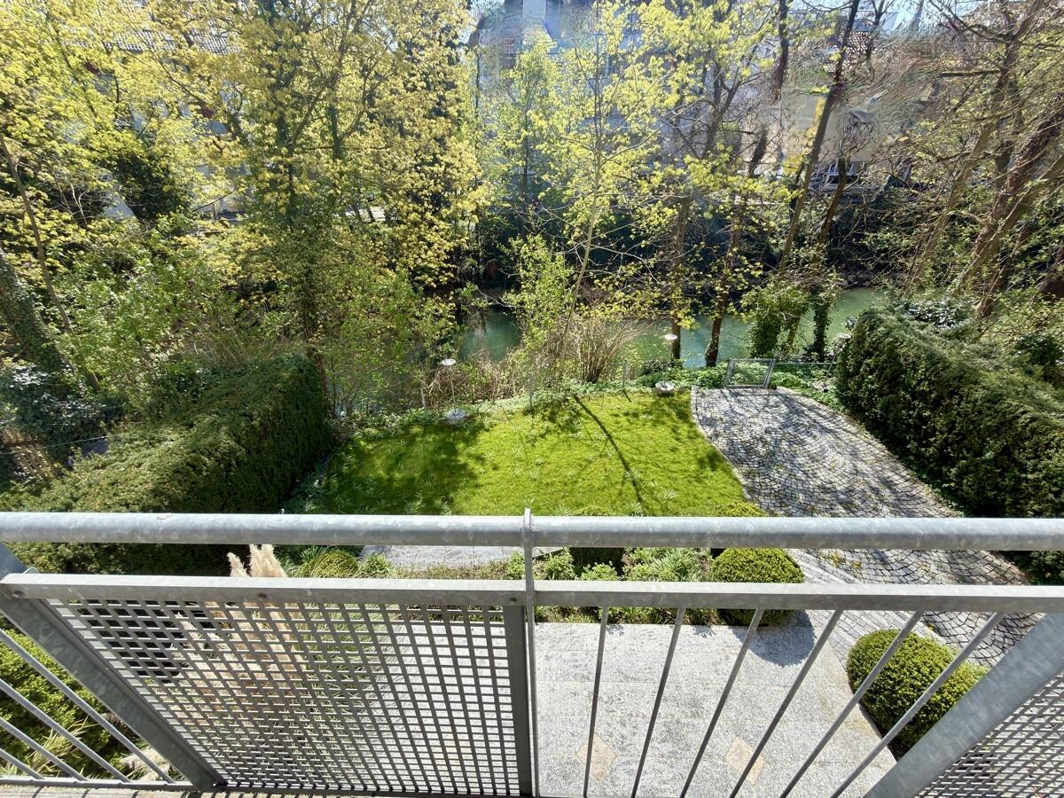 Blick vom Balkon