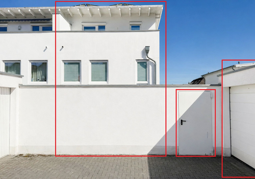 Zugang Grundstück & Garage