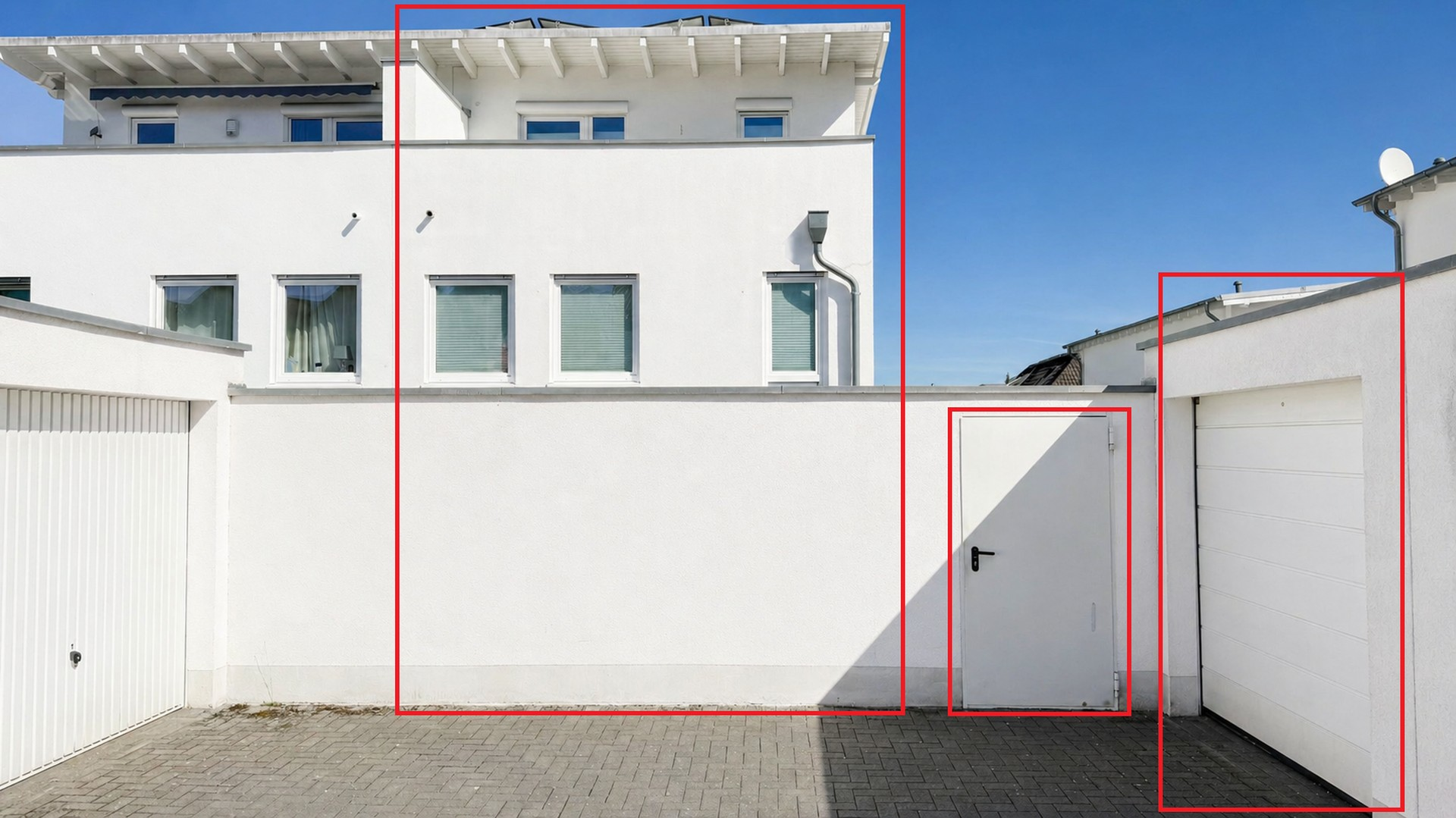 Zugang Grundstück & Garage