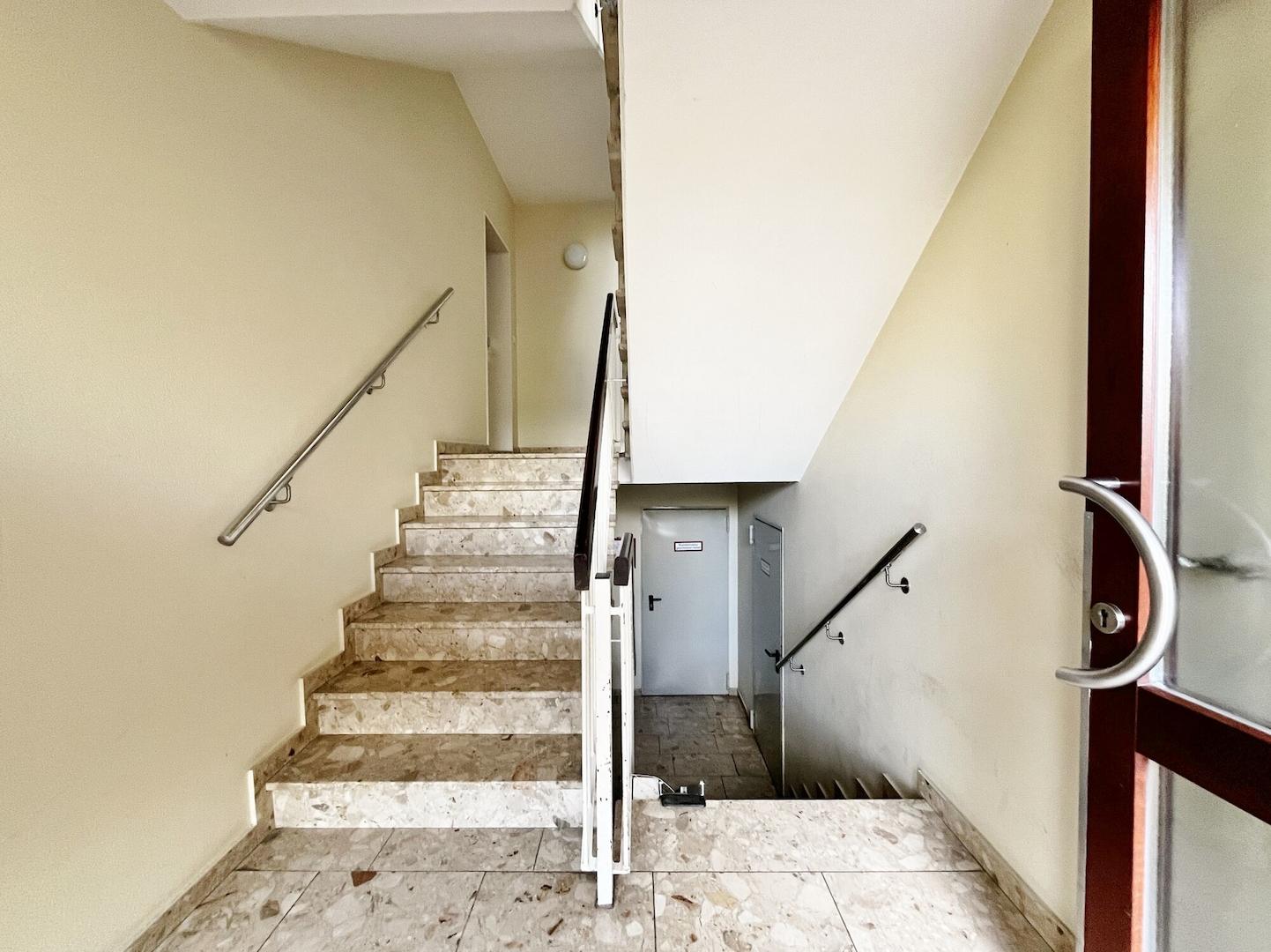 Treppe hoch und herzlich willkommen!