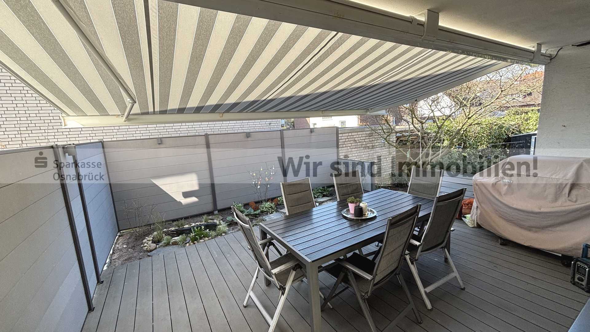 Terrasse inkl. Markise