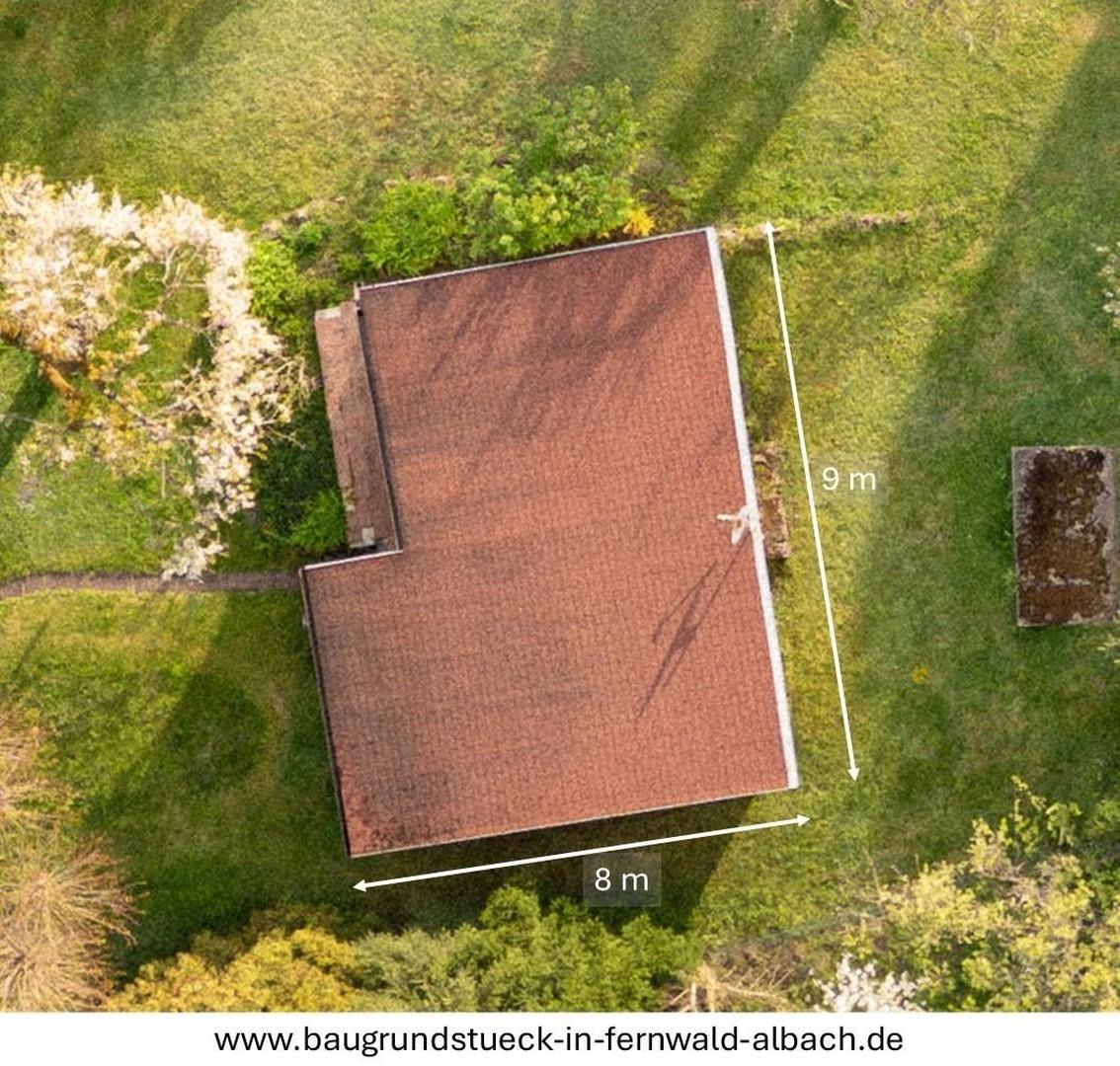 Maße des Gartenhauses