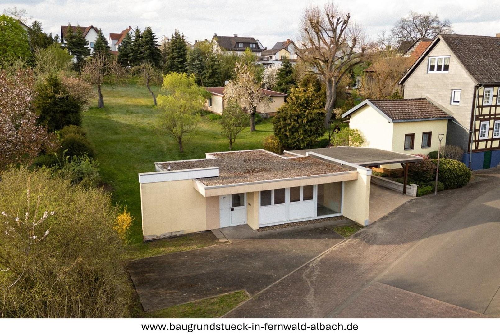 Sicht auf das Grundstück