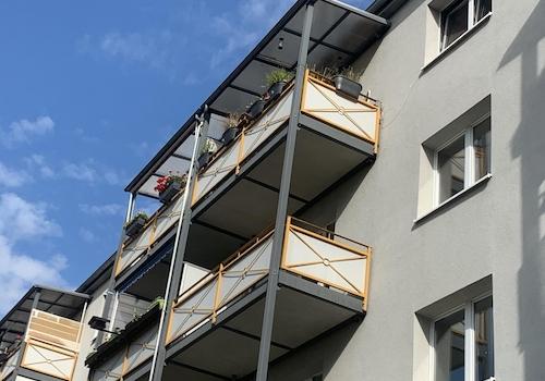 Blick auf den Balkon