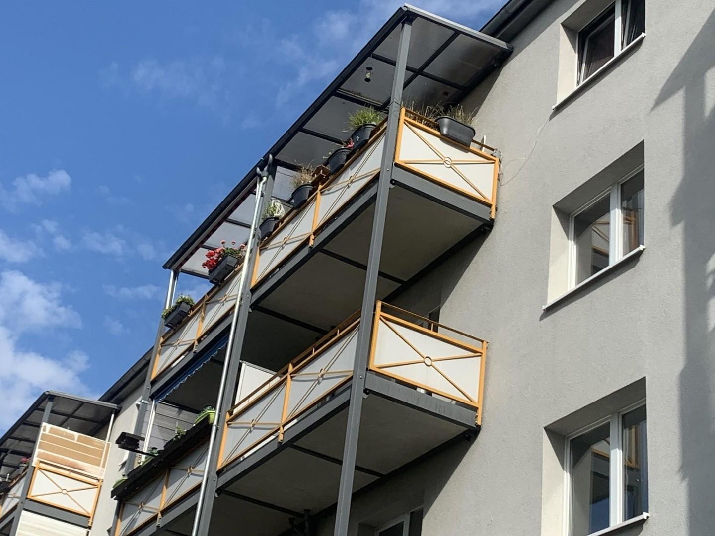 Blick auf den Balkon
