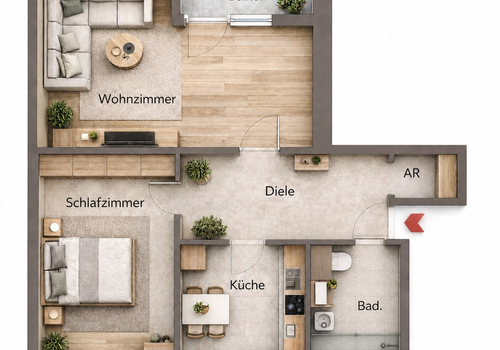 2 Etage