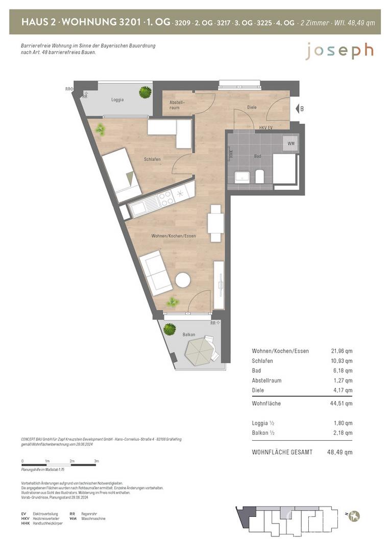 Grundriss Whng. 3201 (Seite 1)