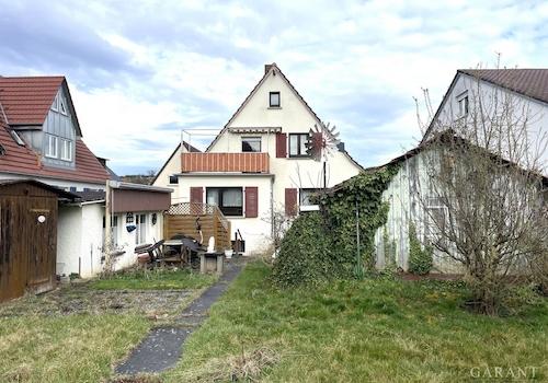 Ansicht Garage-Hobby-Garten