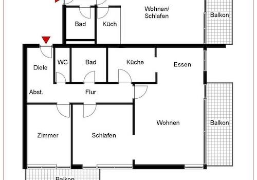 Grundriss Whg.   App.