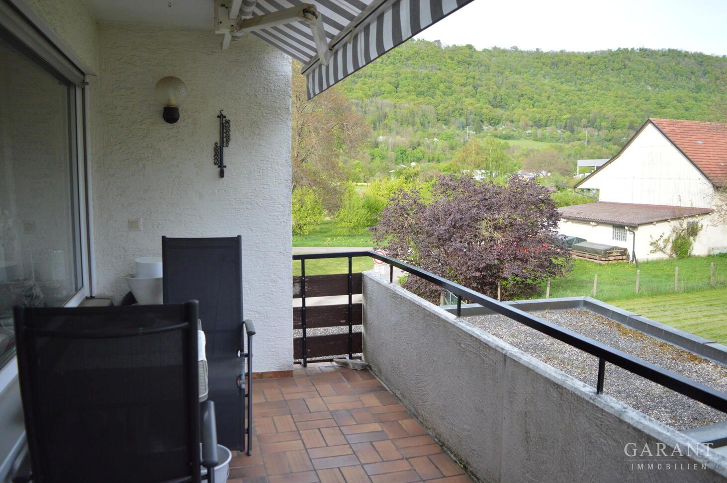 Aussicht vom Balkon