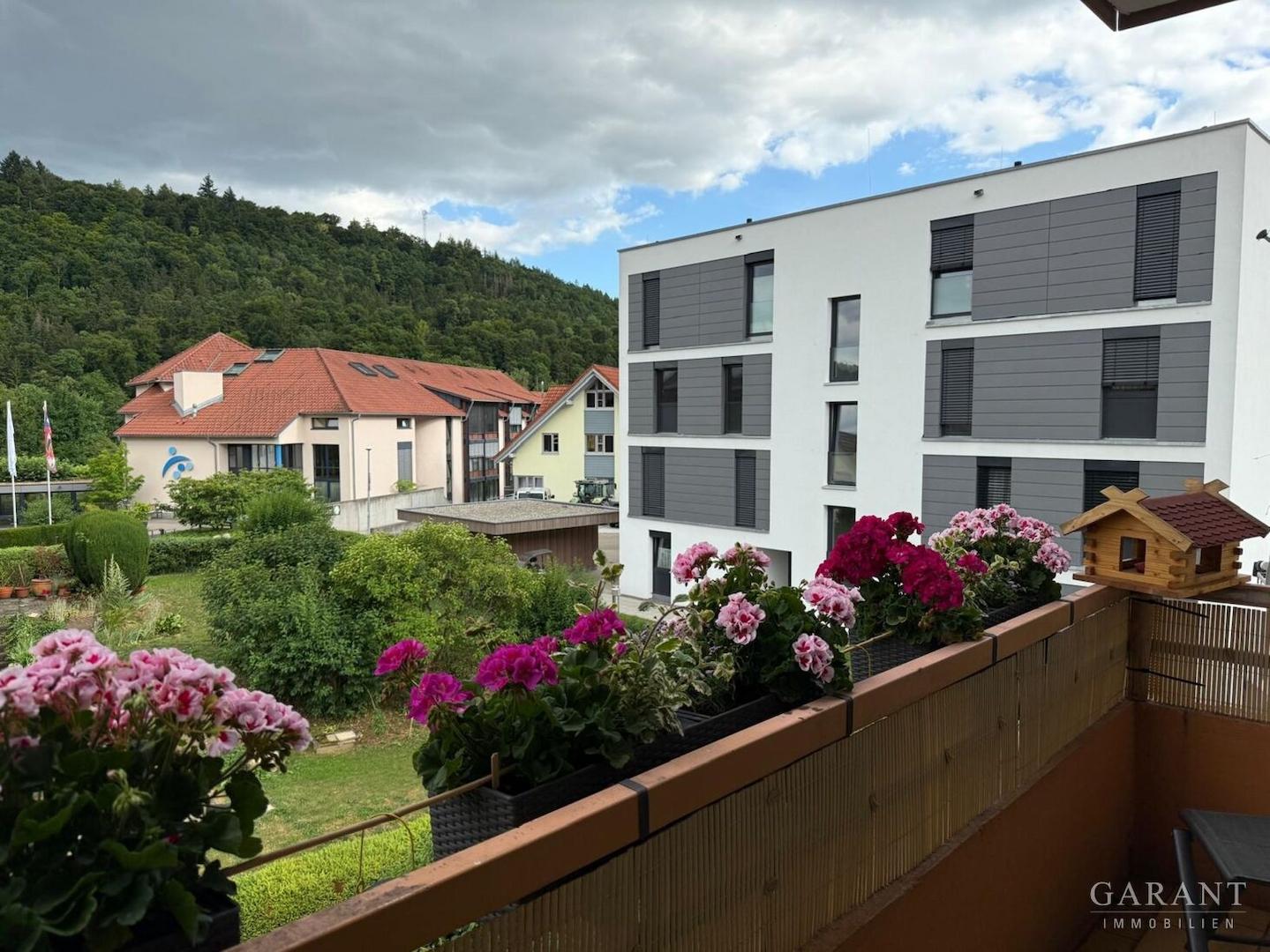 Ausblick vom Balkon
