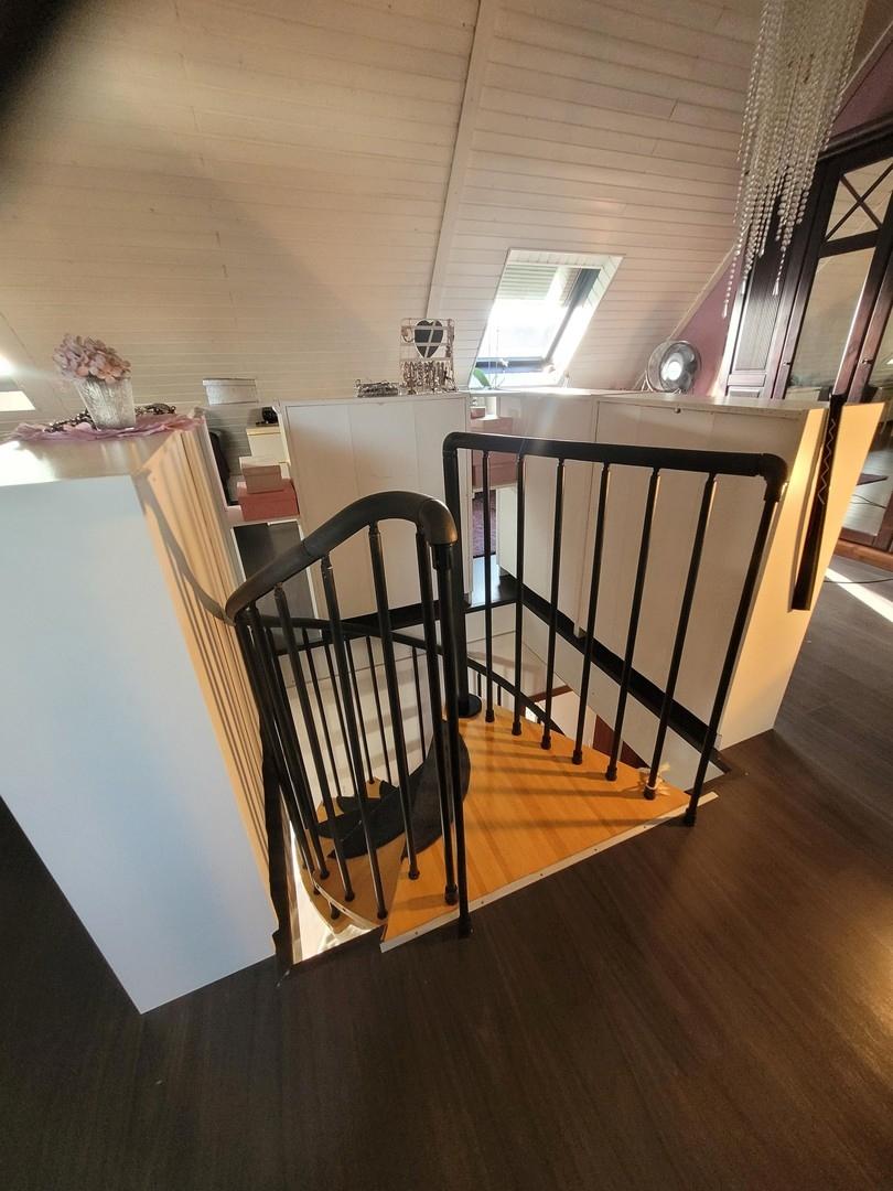 Wendeltreppe oben