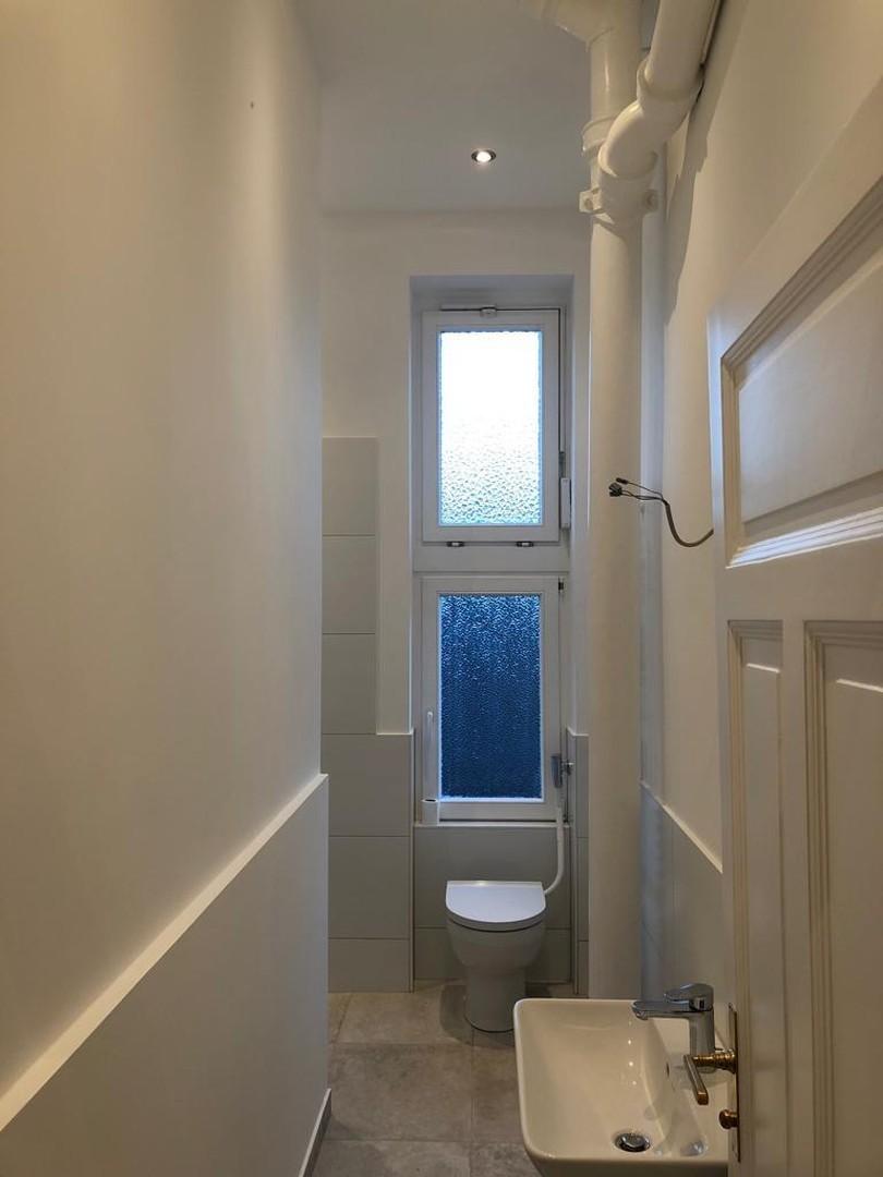 Blick in Toilette