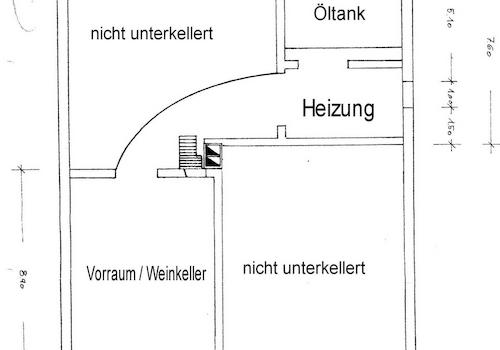 Grundriss Keller