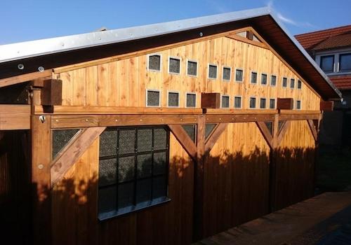 Carport-Giebelseite