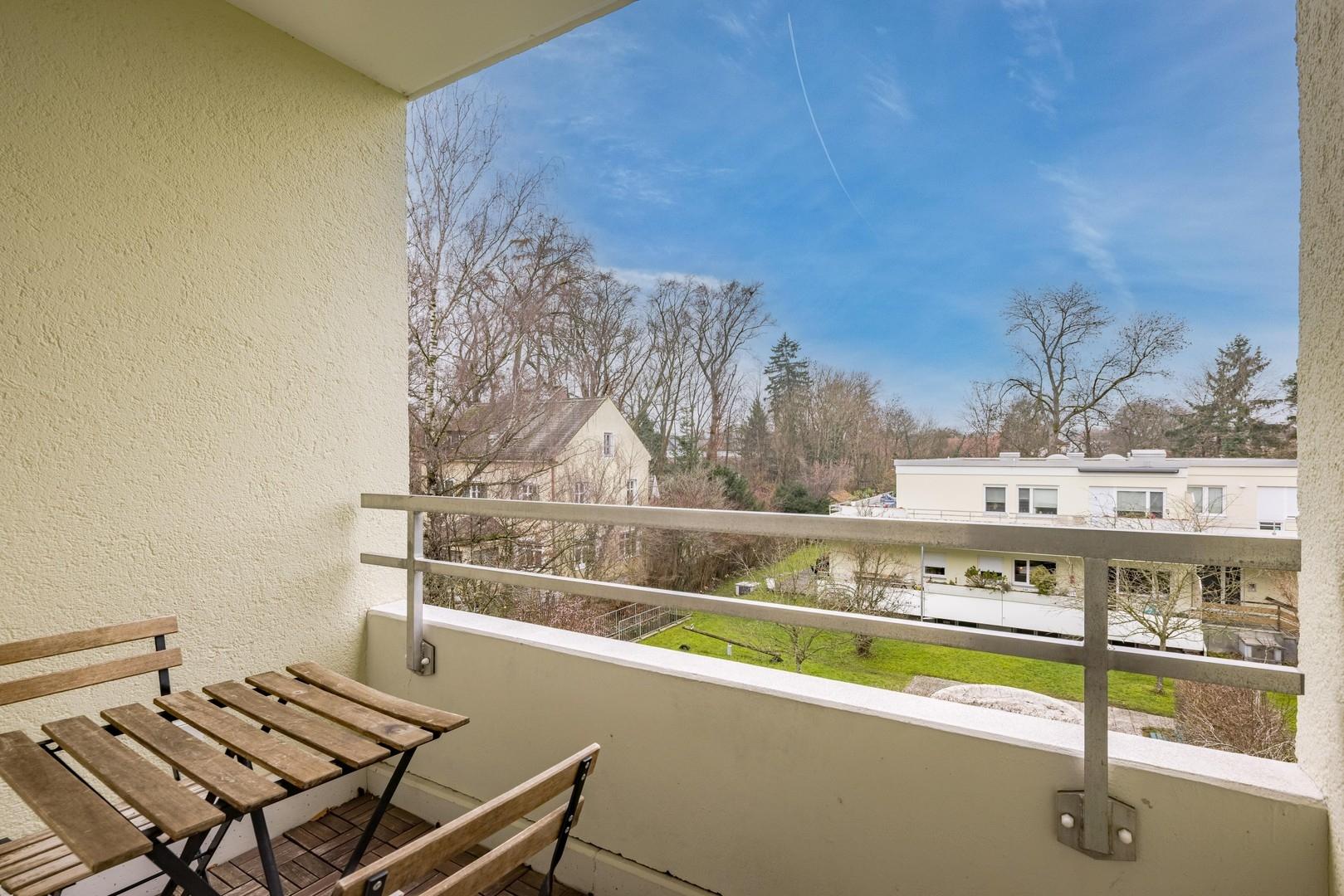 Ausblick vom Balkon