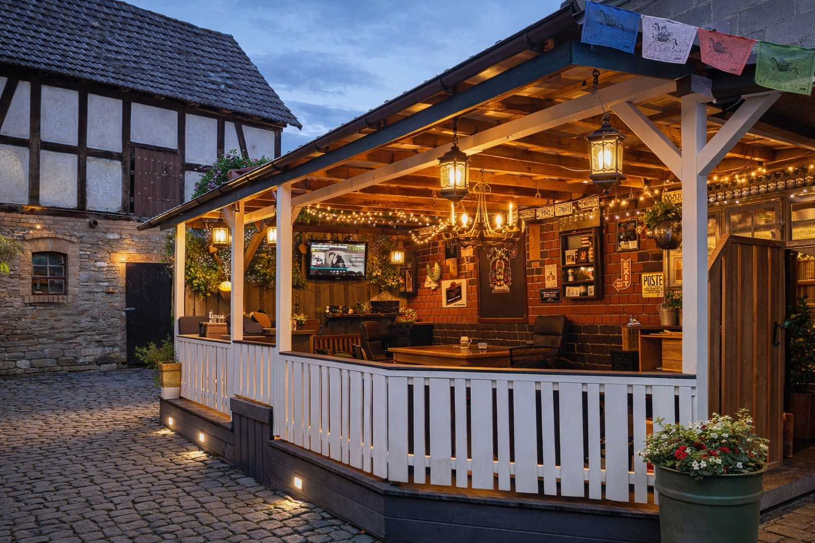 Überdachte Terrasse 