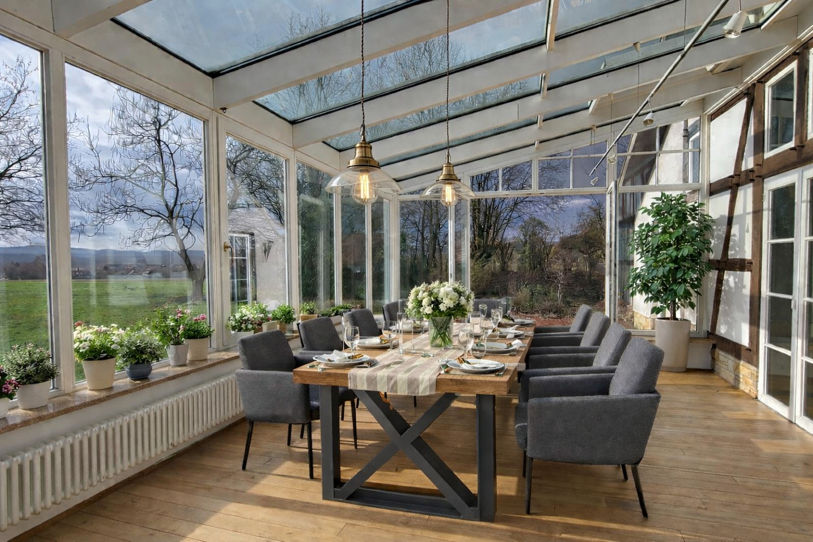 Wintergarten Fachwerkhaus