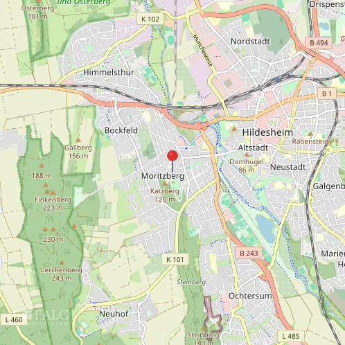 Lage in Hildesheim