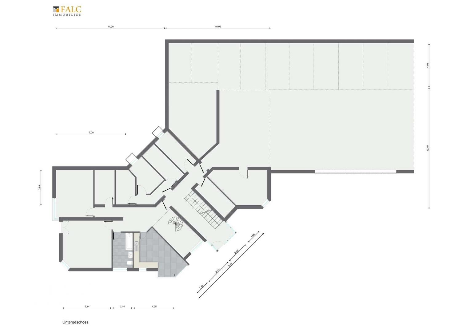 Grundriss Keller + Tiefgarage