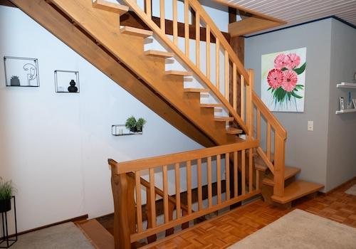 Treppe ins Dachgeschoß