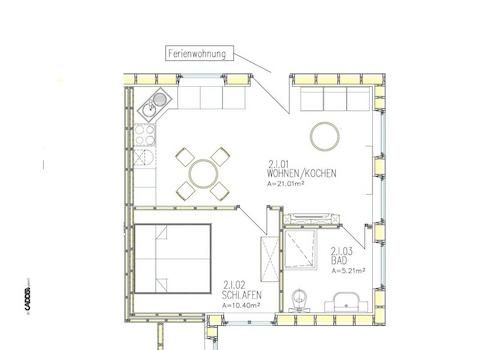 Grundriss Ferienwohnung