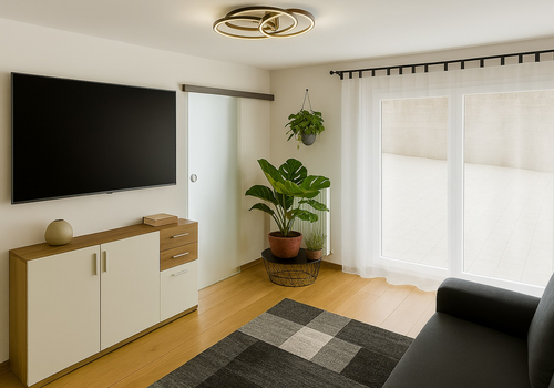 Wohn-Schlafzimmer