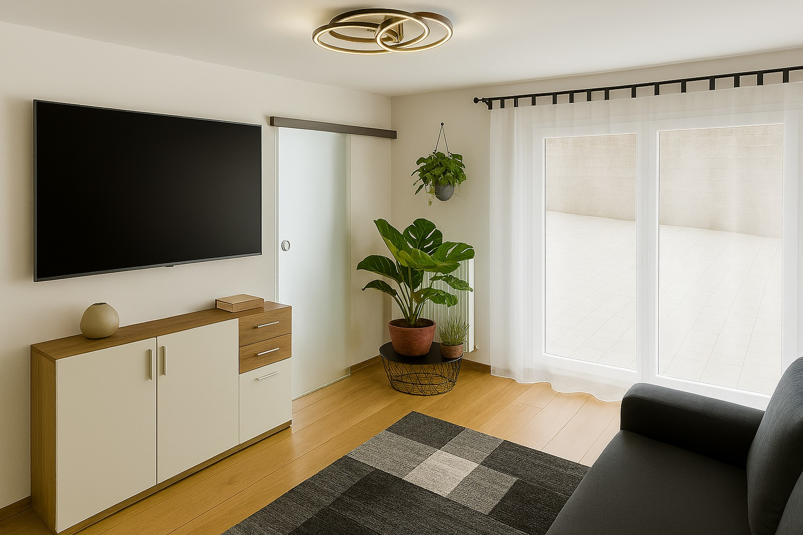 Wohn-Schlafzimmer