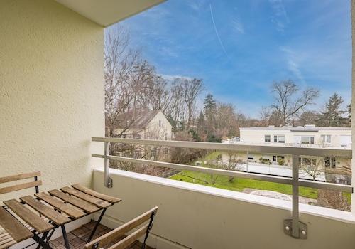 Ausblick vom Balkon