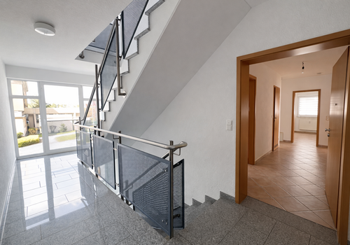 Das gepflegte Treppenhaus