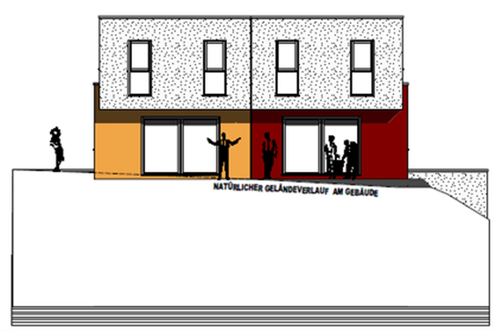 DHH SW-Ansicht zum Garten