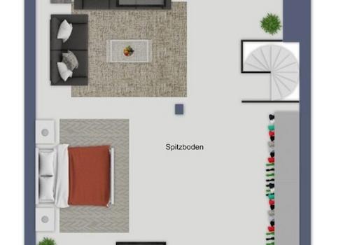 Grundriss Dachstudio