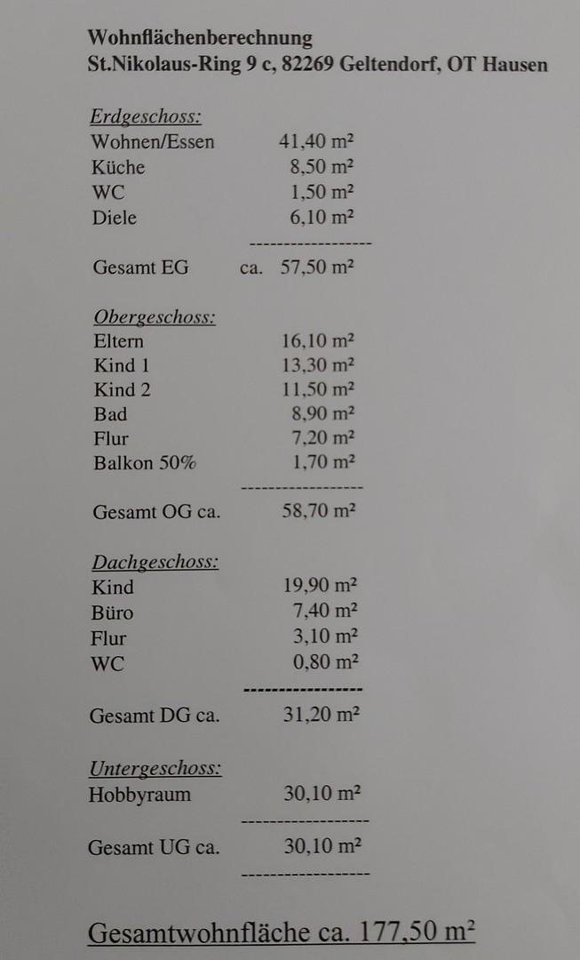 Gesamt qm