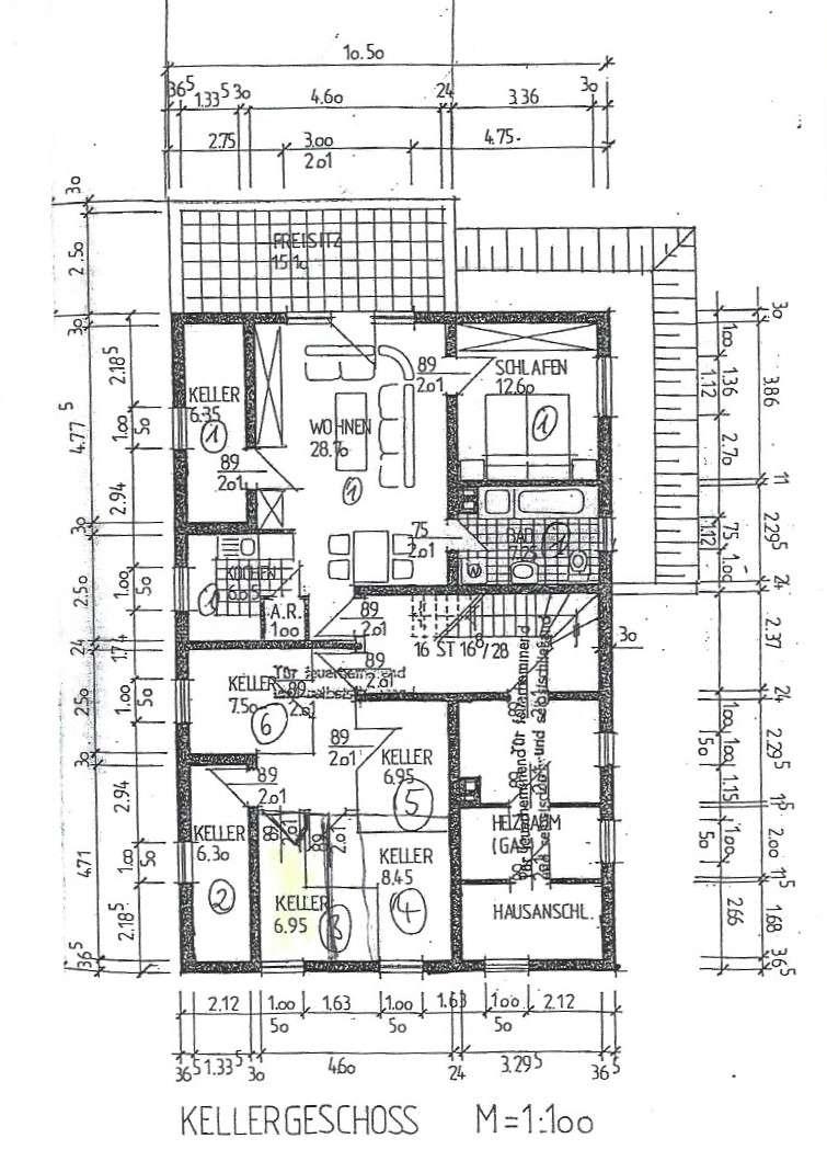 Grundriss-Keller