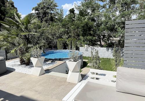 Terrasse, Garten (Sommer)
