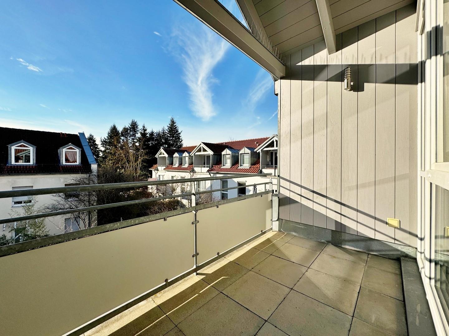 Blick vom Balkon