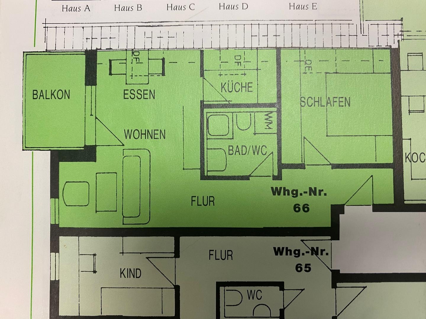 Grundriss WE 66