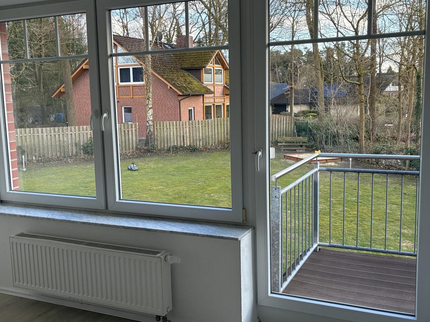 Ausblick in den Garten