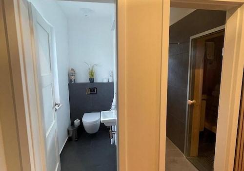 Gäste WC und Sauna mit Dusche