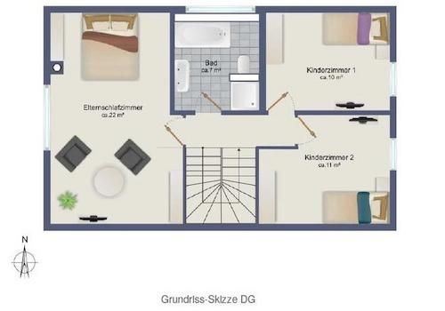 Grundriss Obergeschoss
