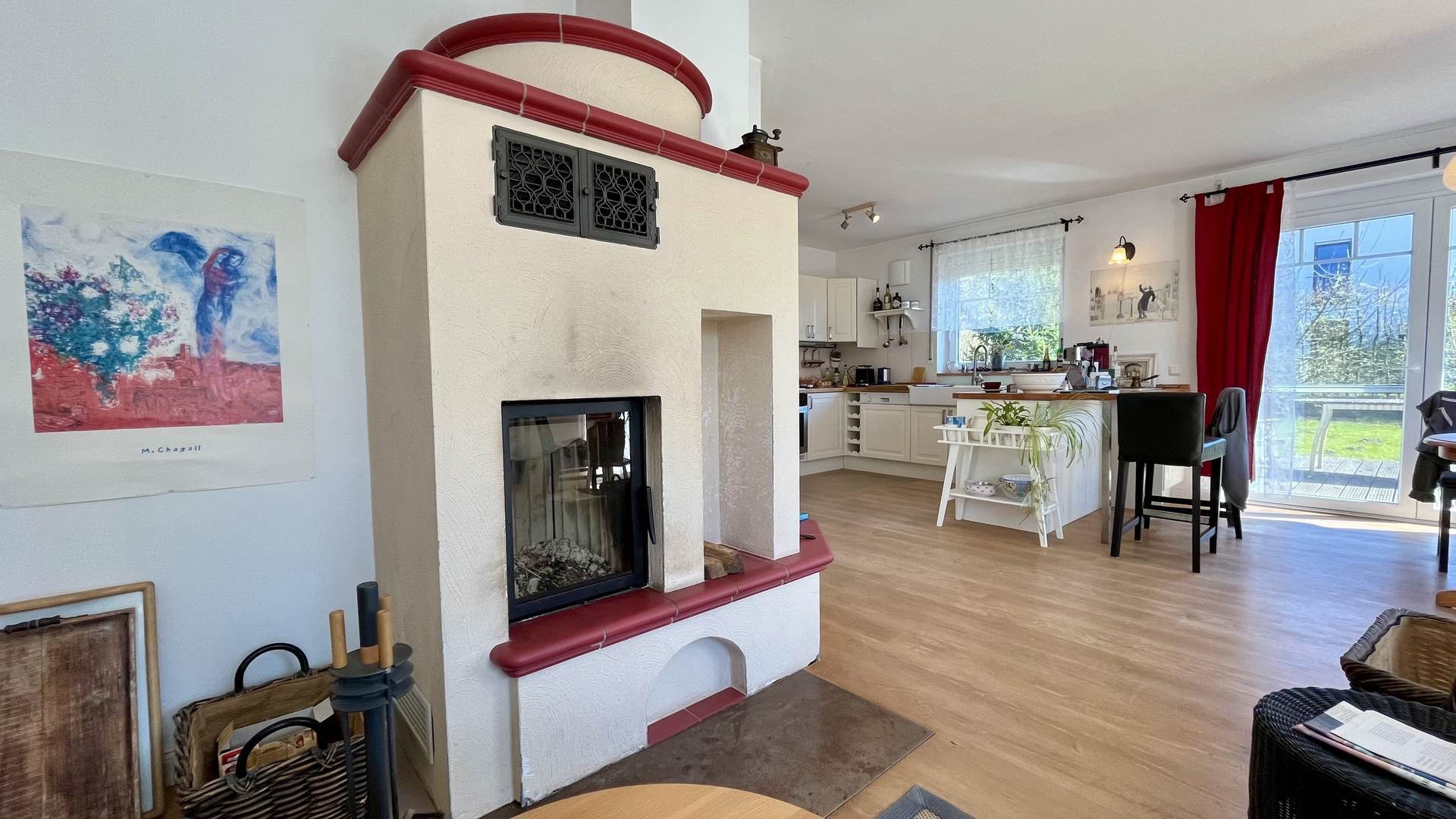 Kamin im Wohnzimmer
