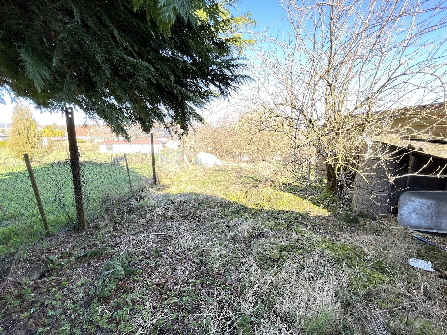 Blick aufs Grundstück