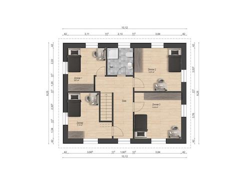 Grundriss OG bemaßt